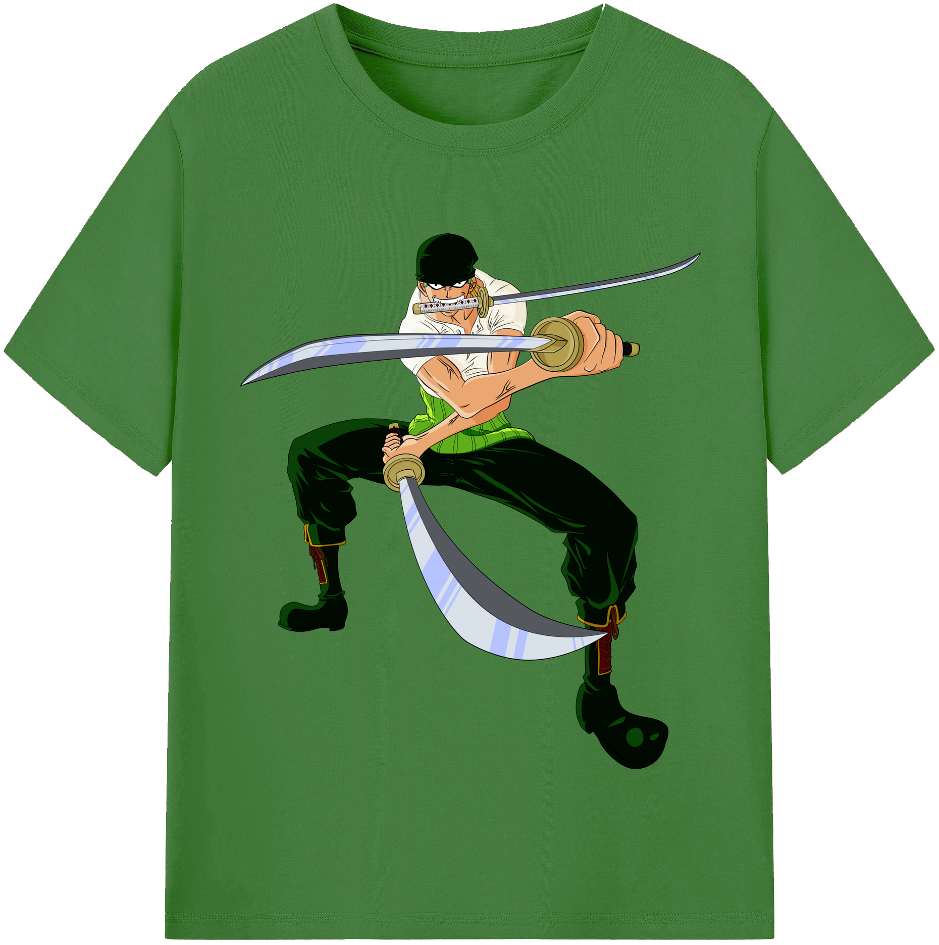 ワンピース ロロノア・ゾロ ONE PIECE Roronoa Zoro レディースカジュアルプリントTシャツ（綿100％）